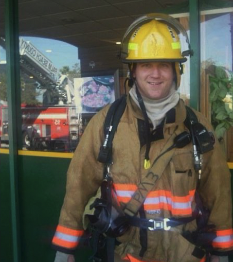 Dr. Hagopian in his fire fighting gear