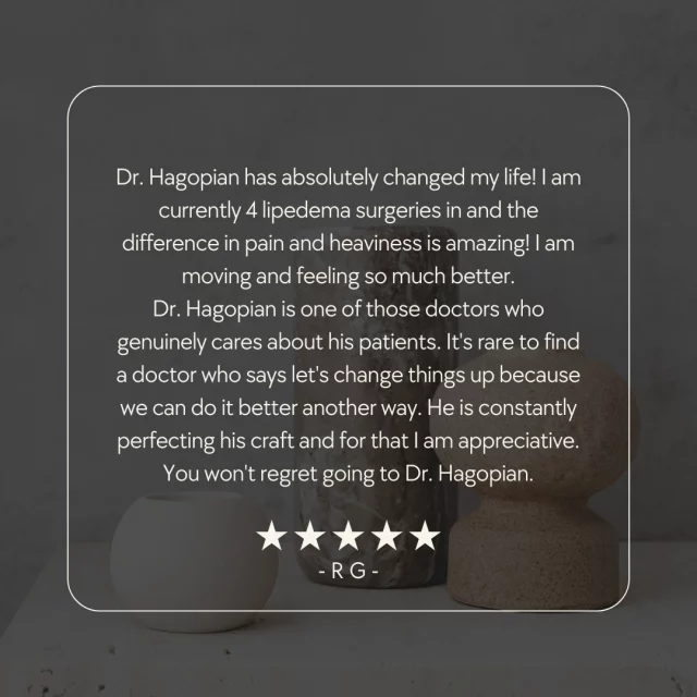 We love our patients and we love hearing your stories. If you’d like to share your own experience with us, please consider leaving a review. It helps patients like you find the care they need.

You can leave us a review on Google here: https://tinyurl.com/ReviewHPS
Or RealSelf here: https://www.realself.com/review/write?dr_id=10872634

Or you can visit our website if you would like to learn more about us: https://www.hagopianplasticsurgery.com/