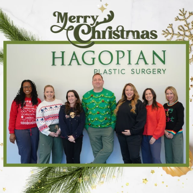 Merry Christmas from all of us at Hagopian Plastic Surgery. We are so grateful for every patient, family member, and supporter who makes this community what it is. Wishing you a holiday filled with peace, comfort, and time with the people who matter most.
